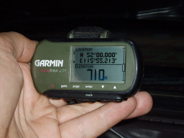 View of the GPS (latitude)