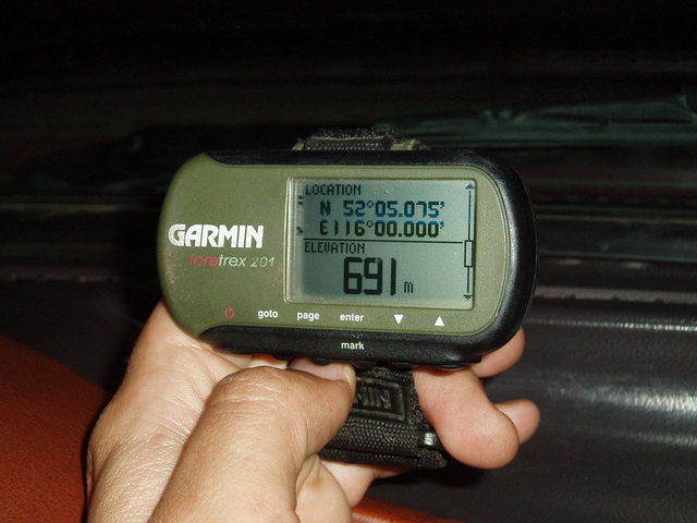View of the GPS (longitude)