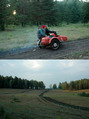 #9: Dirt road and locals/Дорога к точке и местные