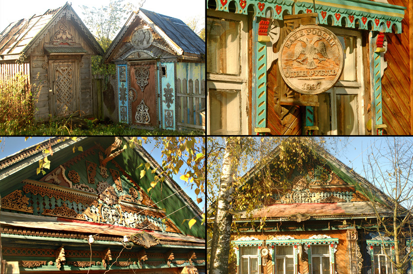 Well-decorated wooden house / Дом мастера