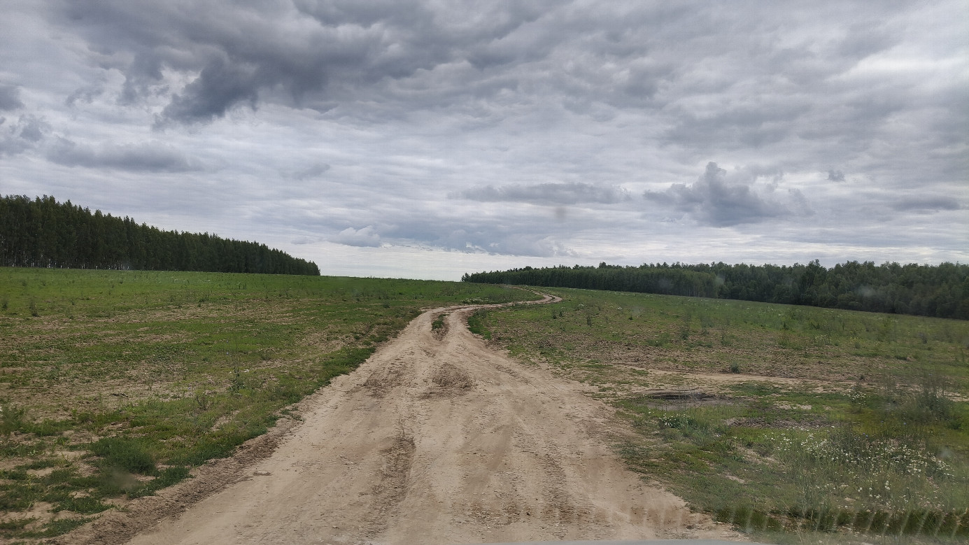 Turn on dirt road