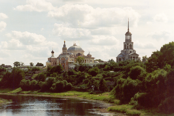 View to Borisoglebsky friary from Tvertsa-river bridge