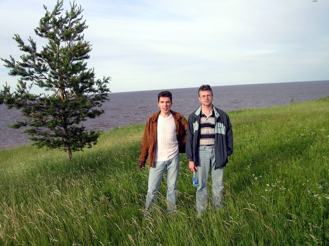 Gennady and Alexander by the Ilmen’ Lake
