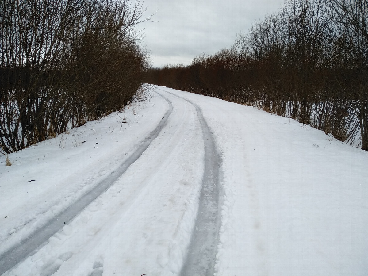 Road under snow