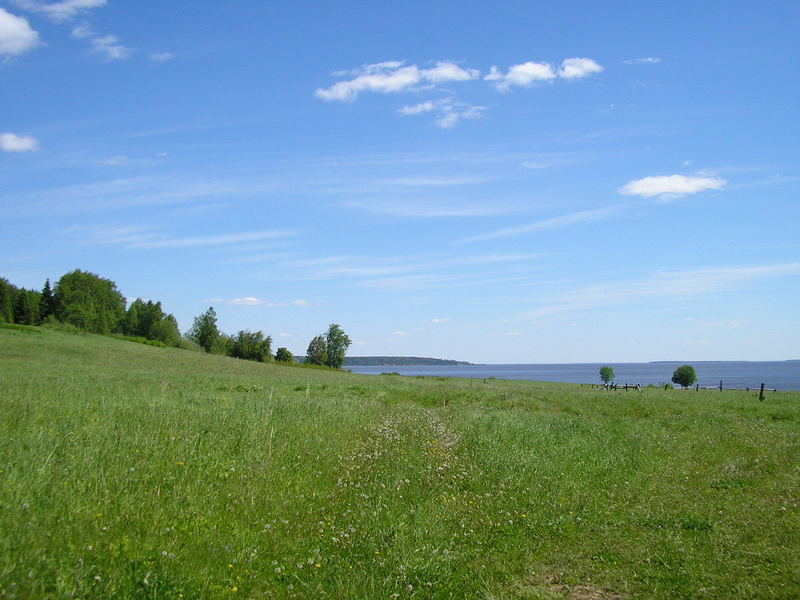 Вид на урочище Плоское и Камское водохранилище/Plasskoye tract and view to Kamskoye reservoir
