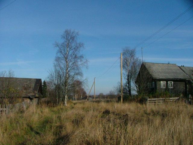Деревня Михалево (на нашем берегу) -- Village Mikhalevo (on our bank)