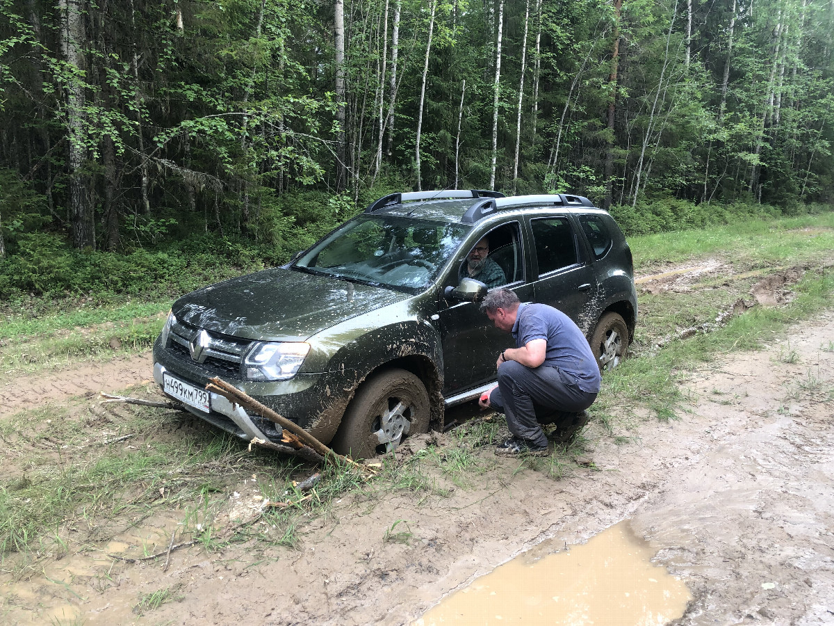Car Stuck in the Mud