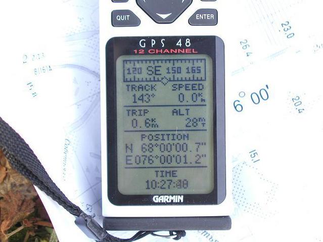Indication of gps on the strand there are 25 metres to point