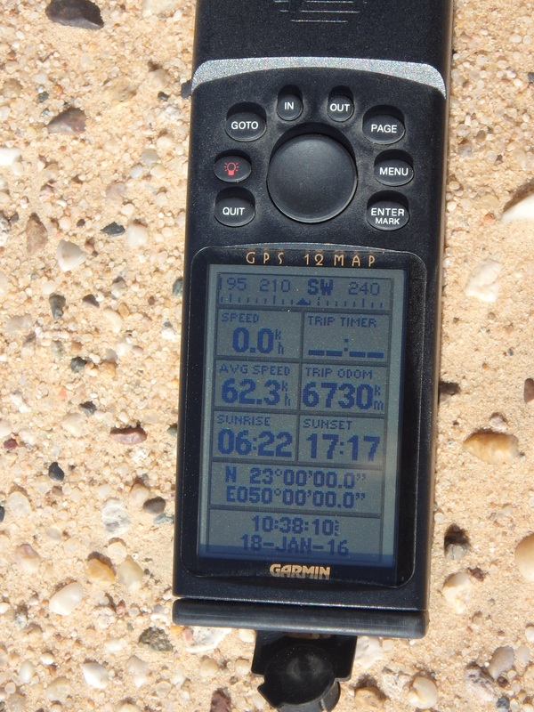 The evidence on the old GPS from 2001 which is still in operation.