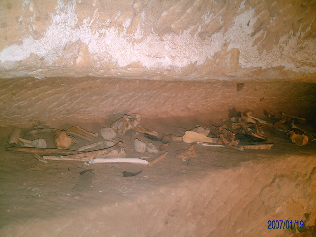 Inside tomb
