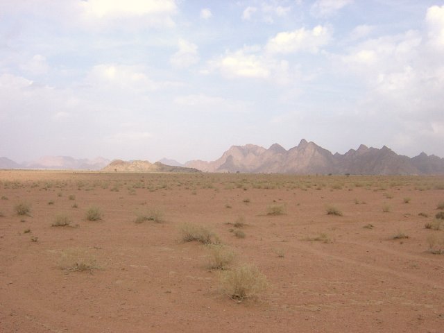 The East view to Jabal Ġawta