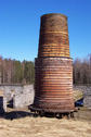 #6: The remains of an old blast-furnace about 2 km from the confluence.
