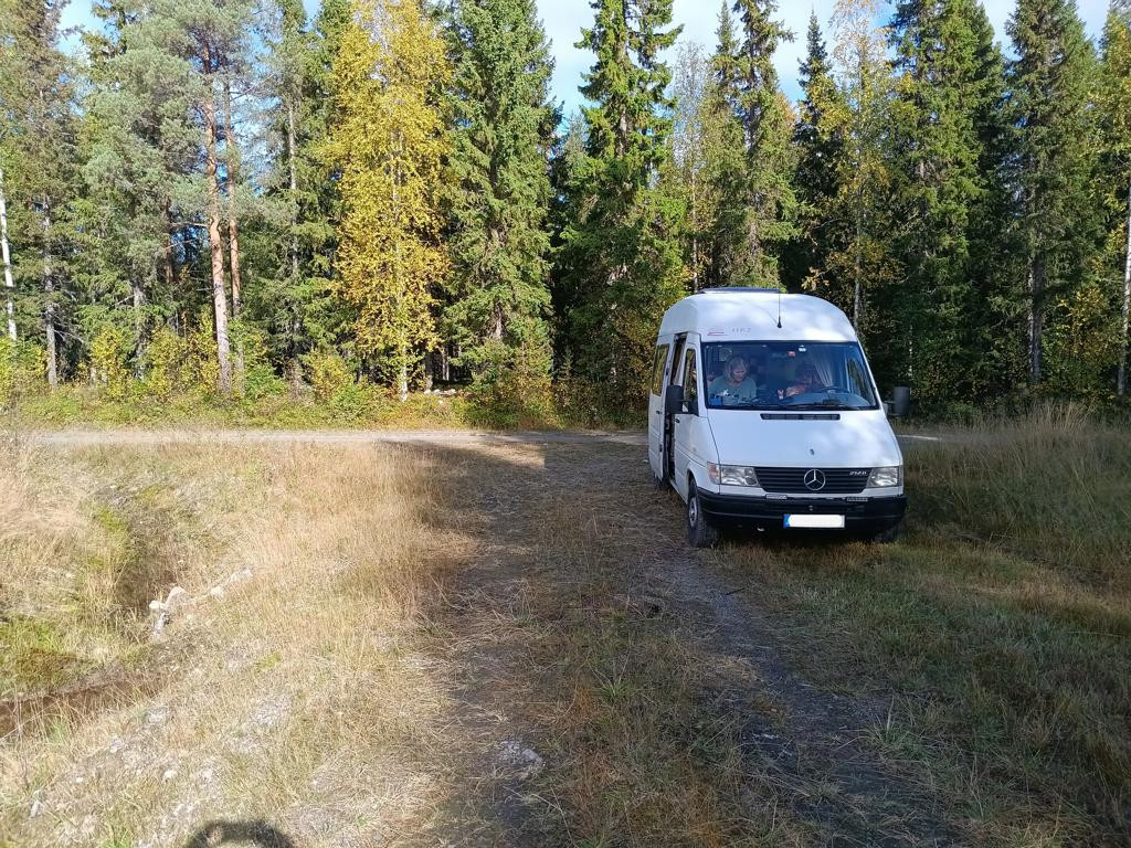 parking beside track