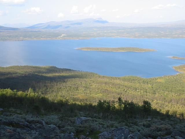 View north over lake Överuman