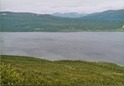 #2: View N, with the snow covered mountains in Norway (Junkerfjället?)