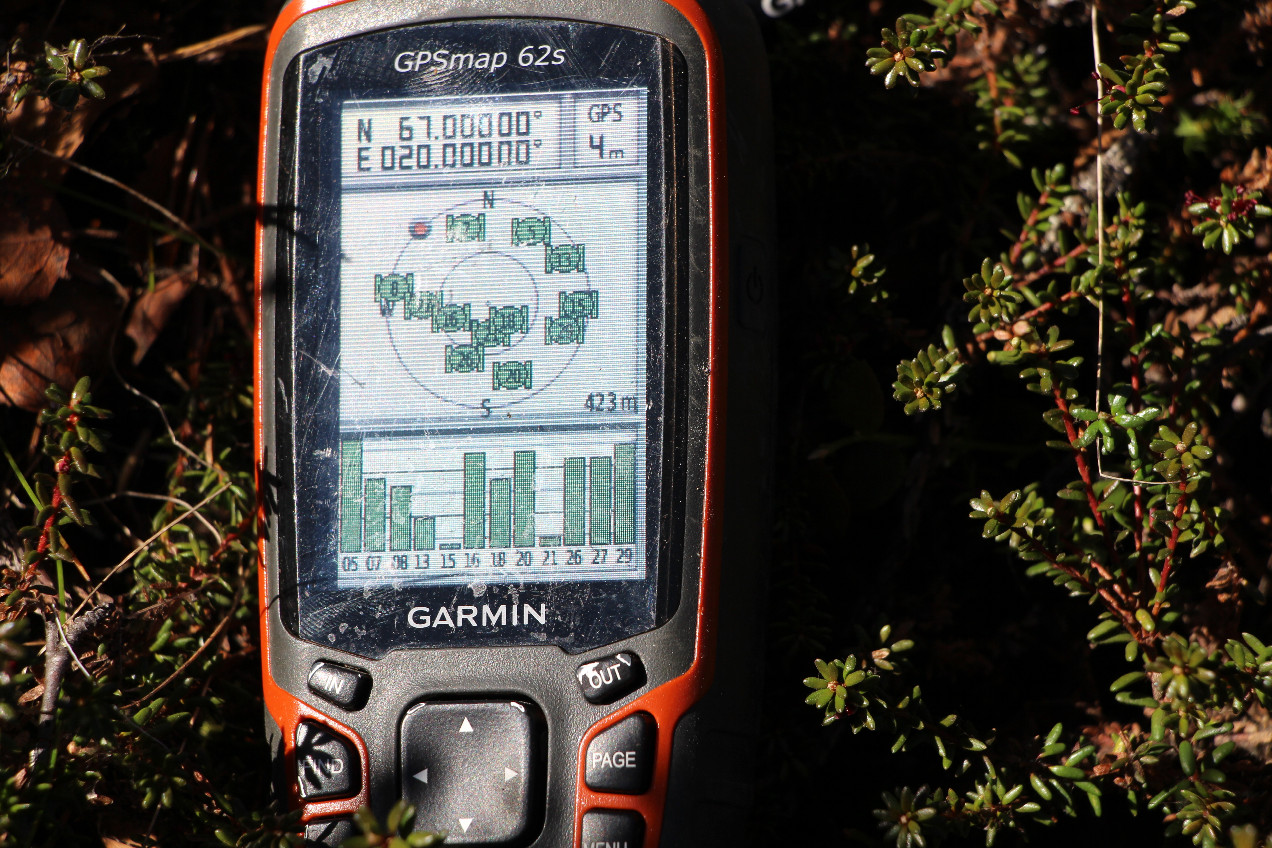 GPS at 67°N 20°E