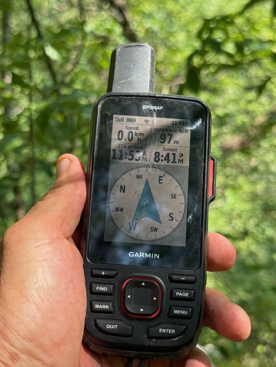 My GPS receiver, 97m from the point (GPS+Galileo+BeiDou)