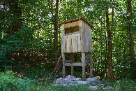 #12: A hunting blind beside the access road, about 450m from the point
