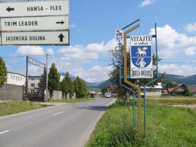 Belá-Dulice village in Jasenská valley 