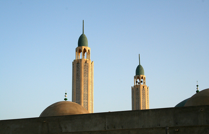 The mosque at Darou Mousti, just north of the Confluence