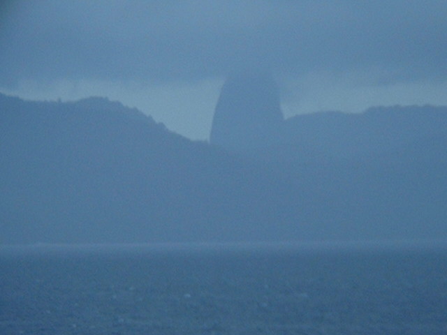 A volcanic peak on São Tomé