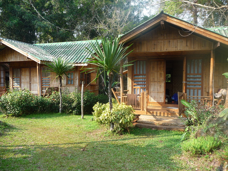 The Ban Kli Ti 'luxury' bungalows where we stayed.