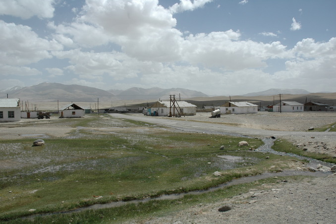 A view Alichur from the Pamir Highway - starting point of our hunt