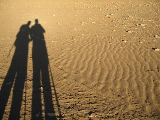 Shadow on the sand