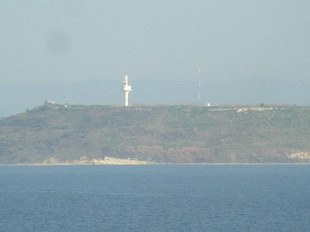 Cape Kumkale with its control tower