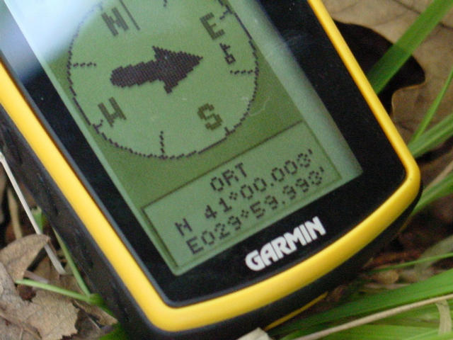 GPS showing 41°N 30°E