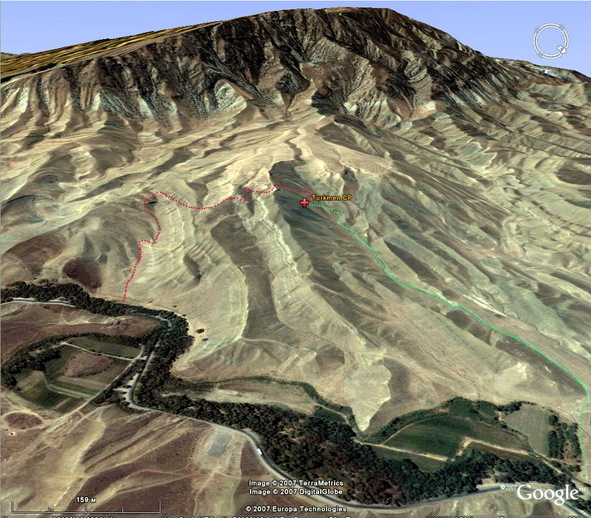 Tracked in Google Earth