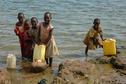 #8: Children at lake shore to fetch water - Nansagazi Village