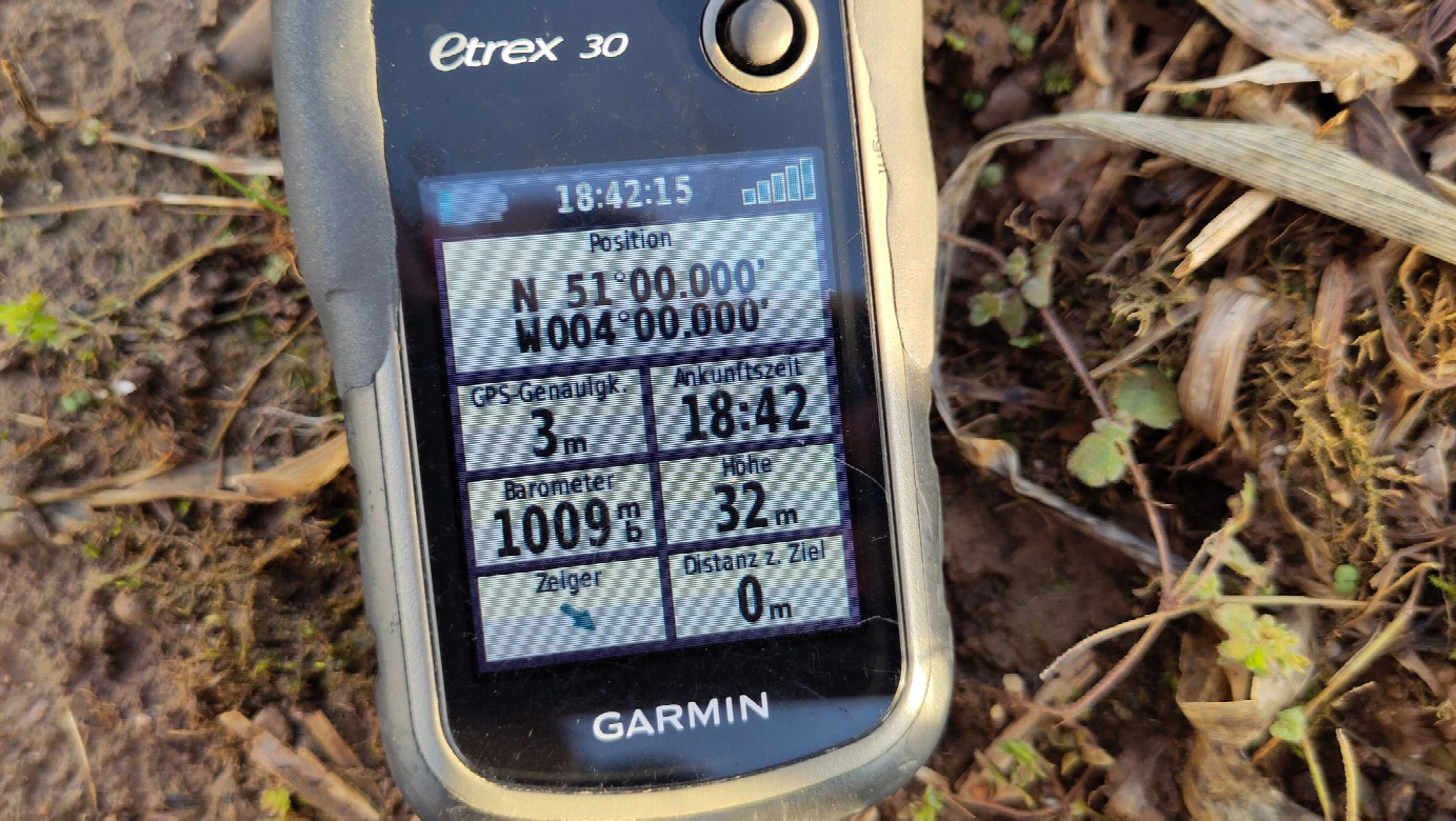 GNSS reading at CP 51N-4W
