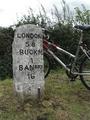 #6: Bike resting on a marker 500 metres from CP
