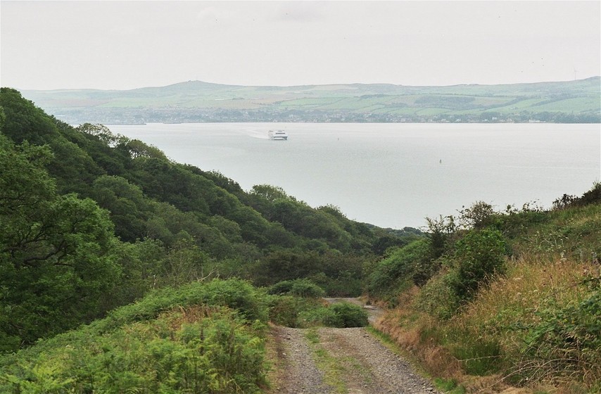 the ferry to Northern Ireland, leaving Stranraer