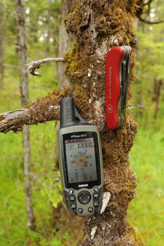 gps at confluence with Swiss Army Knife