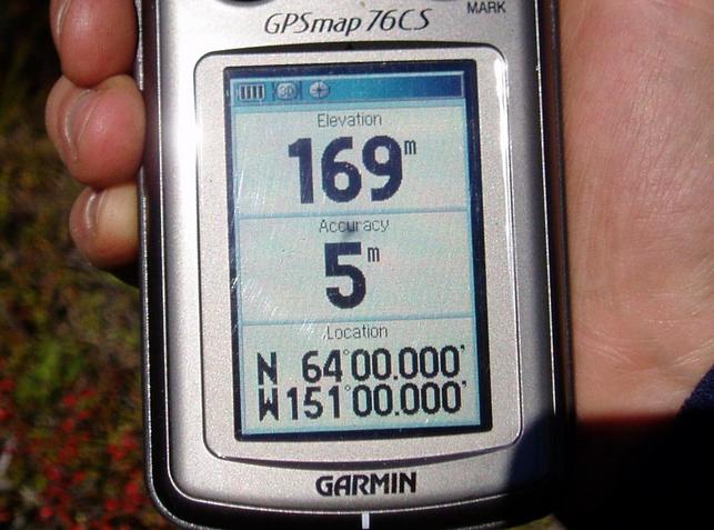 Photo of GPS at 64°N 151°W.