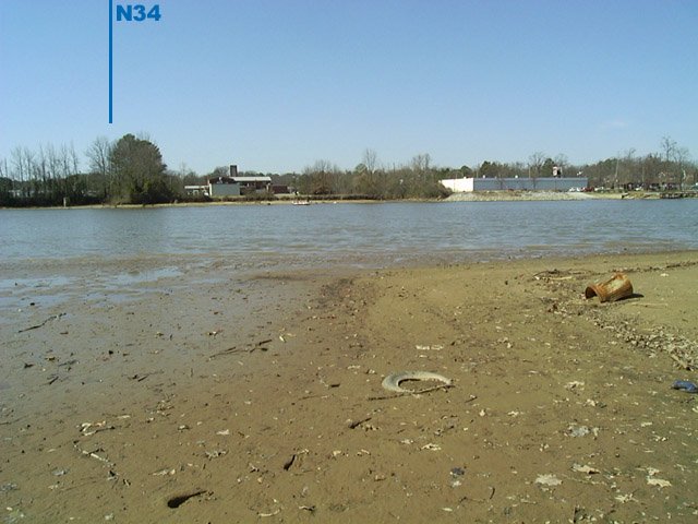 Looking west to the confluence with N34 indicated