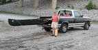 #2: The long [canoe] and short [truck] of it:  confluence hunting on the Coosa River in Gadsden, Alabama.