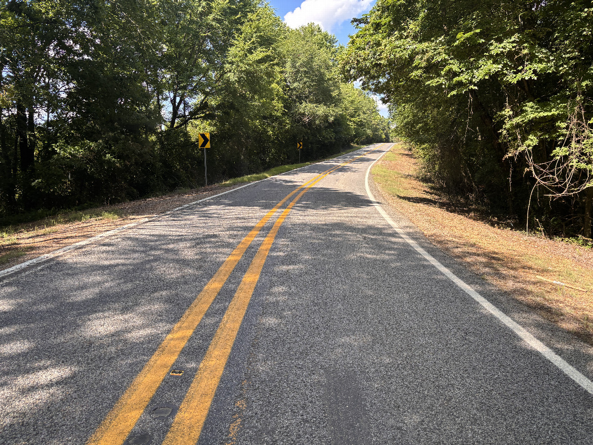 Closest road to the confluence, looking north.