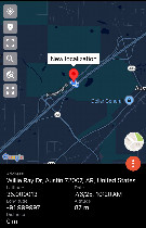 #7: Another screenshot of GPS app depicting location relative to confluence