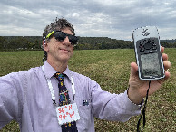 #7: Joseph Kerski at the confluence point. 