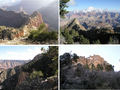 #9: Four more scenic views from the hike:  Two down into the Canyon, one back at Grandview Point and one from below the Point