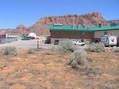 #3: View to the north from the confluence with the region's distinctive red cliffs.