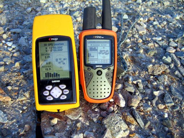 GPS readings at confluence