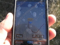 #7: Motion X GPS view of track on iPhone at confluence site.