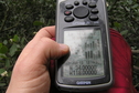 #7: GPS reading at the confluence. 