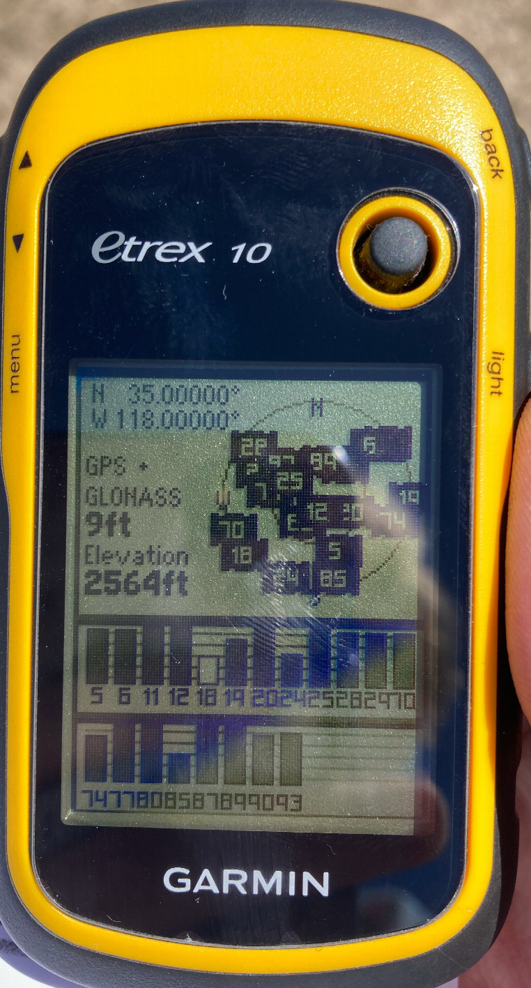 Zeroes on the GPS!