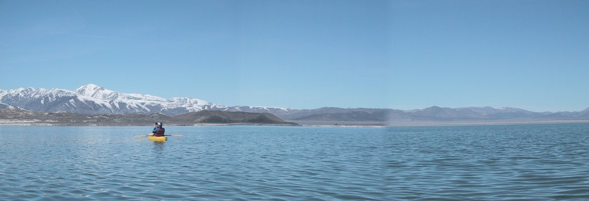 Looking northwest from the confluence toward Negit Island and the Sierra Nevada.