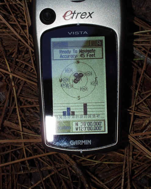 My GPS at the confluence point